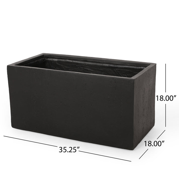 Outdoor Large Square MGO Planter 35&