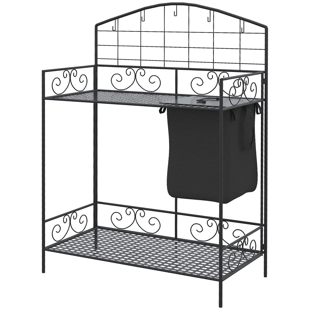 Outsunny Folding Potting Bench Table