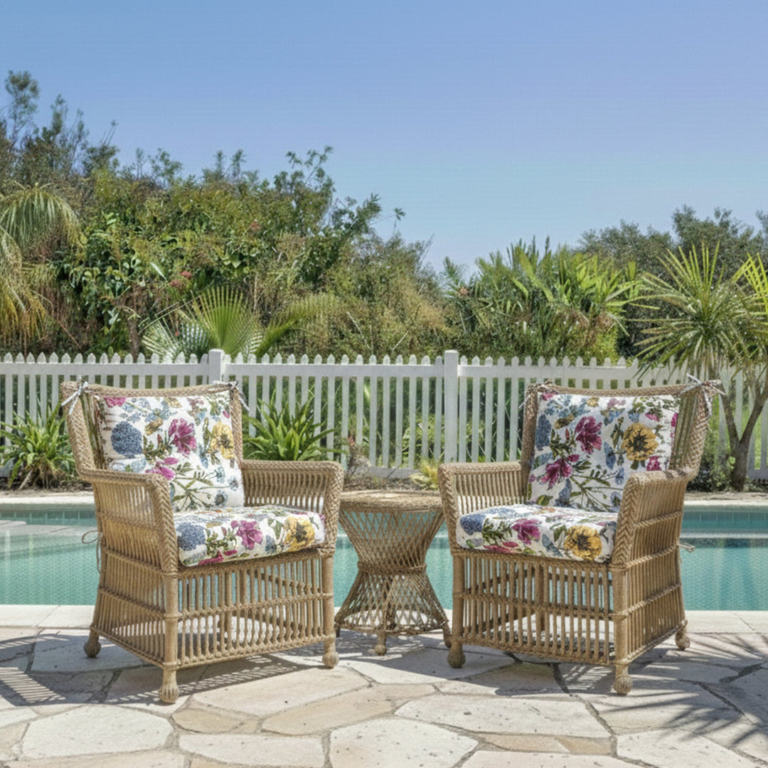 Outdoor Chair Cushions Set of 2 - Waterproof &amp; Stylish