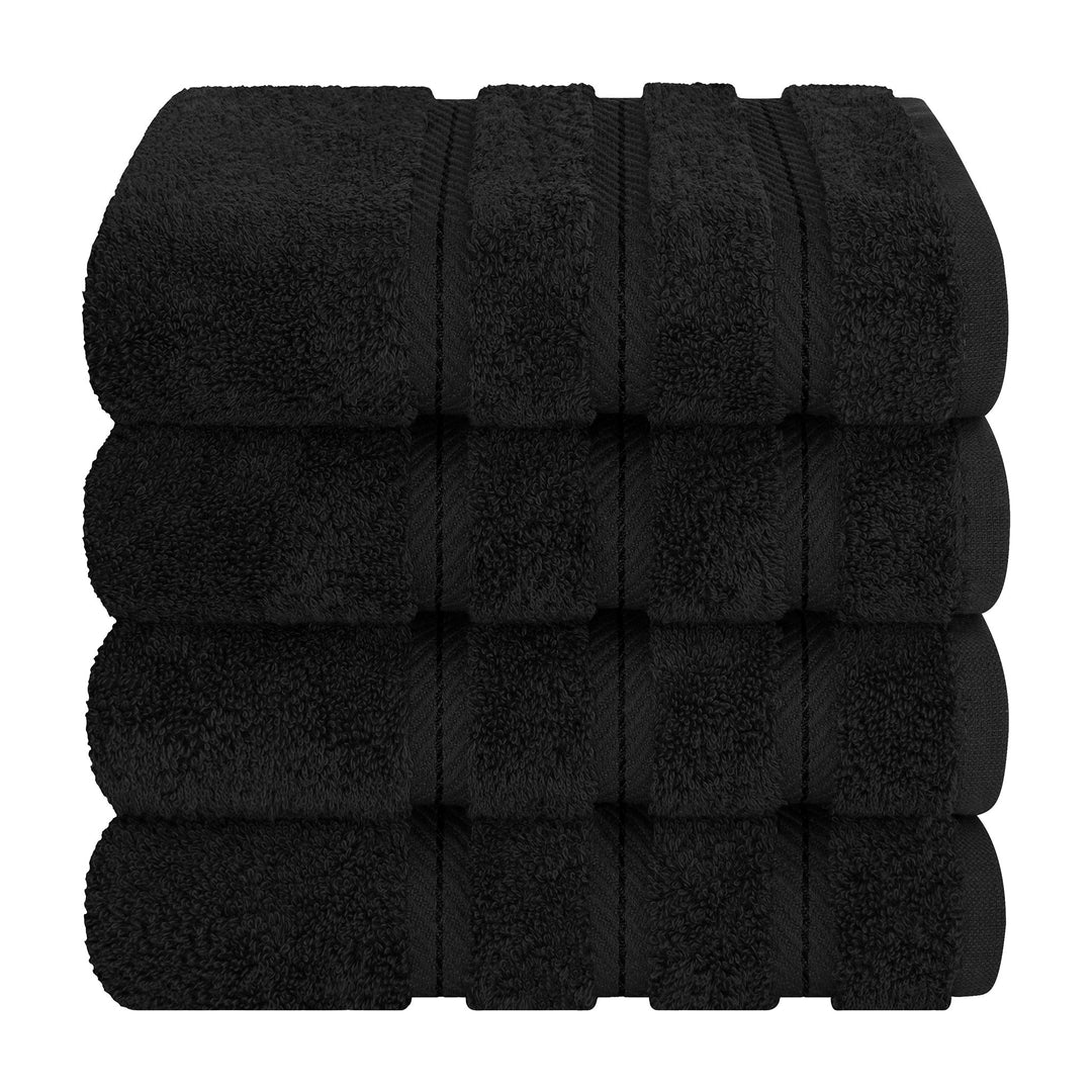 American Soft Linen 100%  Cotton Turkish Towels, 4 Pack Hand Towel Set, Super Soft, Absorbent, Quick Dry Premium Towels