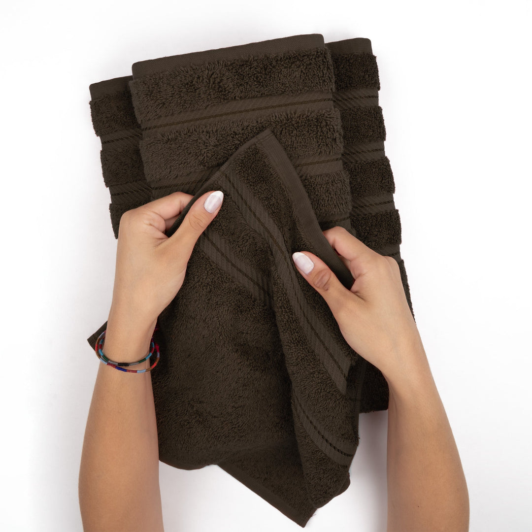 American Soft Linen 100%  Cotton Turkish Towels, 4 Pack Hand Towel Set, Super Soft, Absorbent, Quick Dry Premium Towels