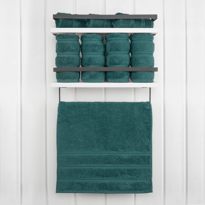 American Soft Linen 100%  Cotton Turkish Towels, 4 Pack Hand Towel Set, Super Soft, Absorbent, Quick Dry Premium Towels