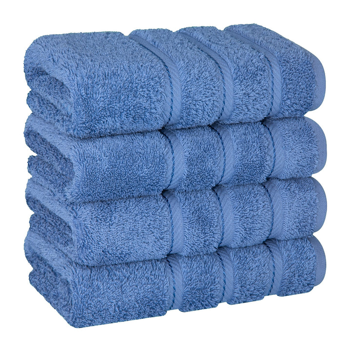 American Soft Linen 100%  Cotton Turkish Towels, 4 Pack Hand Towel Set, Super Soft, Absorbent, Quick Dry Premium Towels