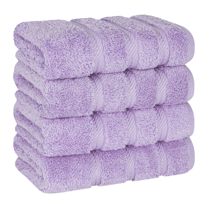 American Soft Linen 100%  Cotton Turkish Towels, 4 Pack Hand Towel Set, Super Soft, Absorbent, Quick Dry Premium Towels