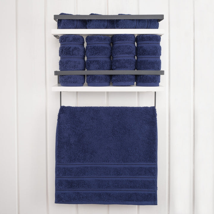 American Soft Linen 100%  Cotton Turkish Towels, 4 Pack Hand Towel Set, Super Soft, Absorbent, Quick Dry Premium Towels