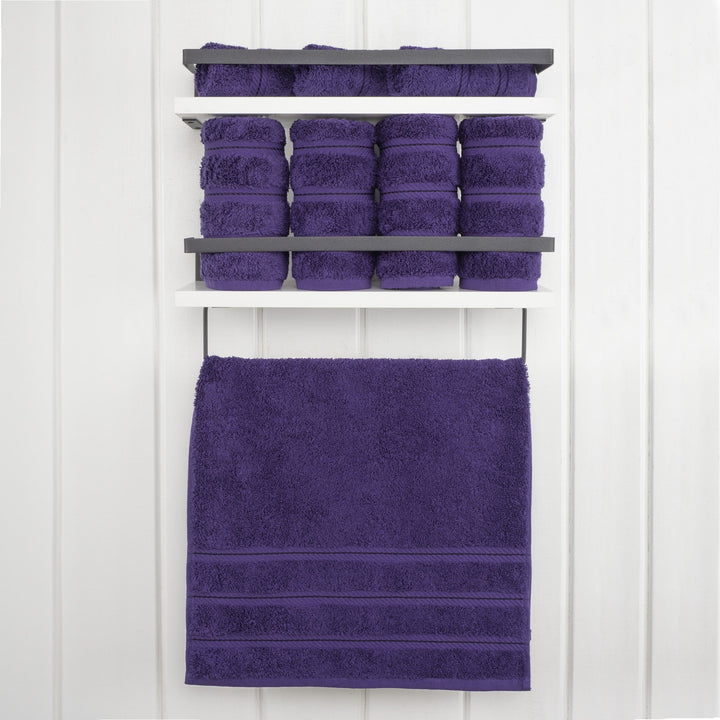 American Soft Linen 100%  Cotton Turkish Towels, 4 Pack Hand Towel Set, Super Soft, Absorbent, Quick Dry Premium Towels