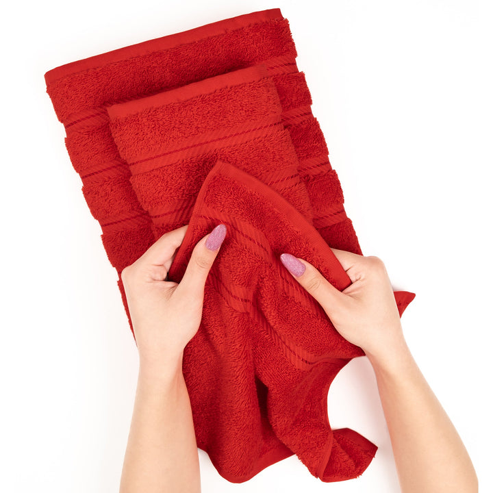 American Soft Linen 100%  Cotton Turkish Towels, 4 Pack Hand Towel Set, Super Soft, Absorbent, Quick Dry Premium Towels