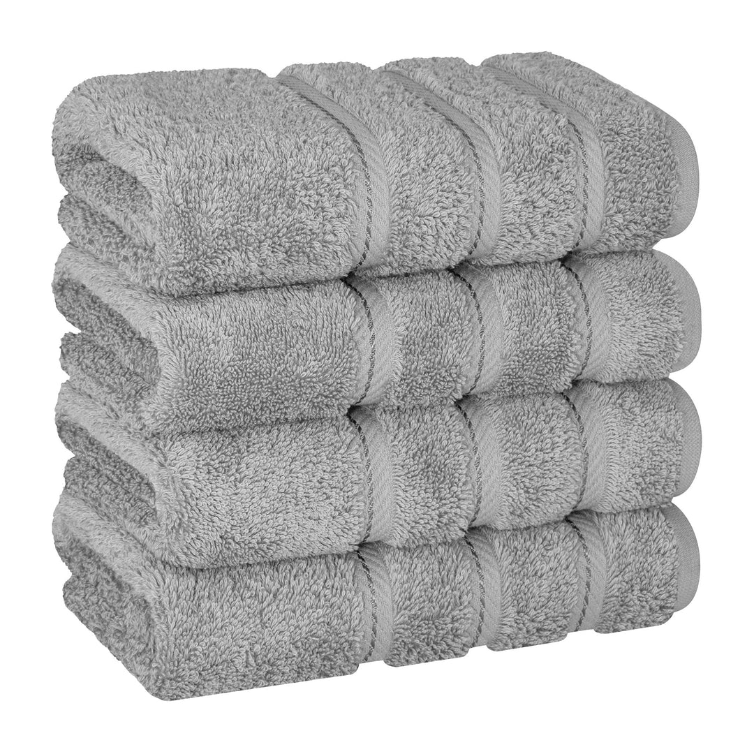 American Soft Linen 100%  Cotton Turkish Towels, 4 Pack Hand Towel Set, Super Soft, Absorbent, Quick Dry Premium Towels