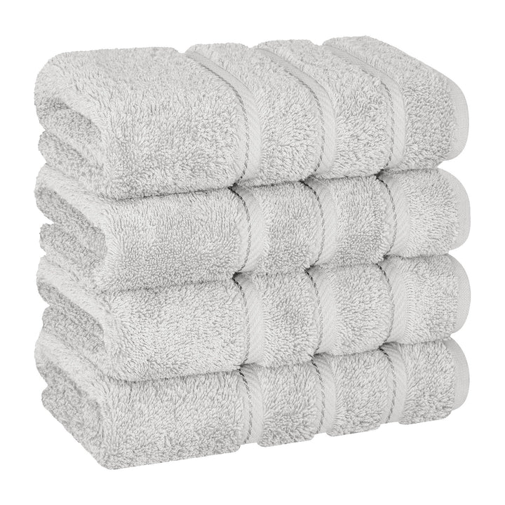 American Soft Linen 100%  Cotton Turkish Towels, 4 Pack Hand Towel Set, Super Soft, Absorbent, Quick Dry Premium Towels