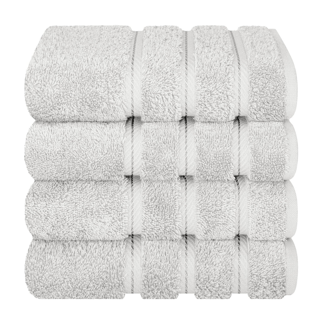 American Soft Linen 100%  Cotton Turkish Towels, 4 Pack Hand Towel Set, Super Soft, Absorbent, Quick Dry Premium Towels