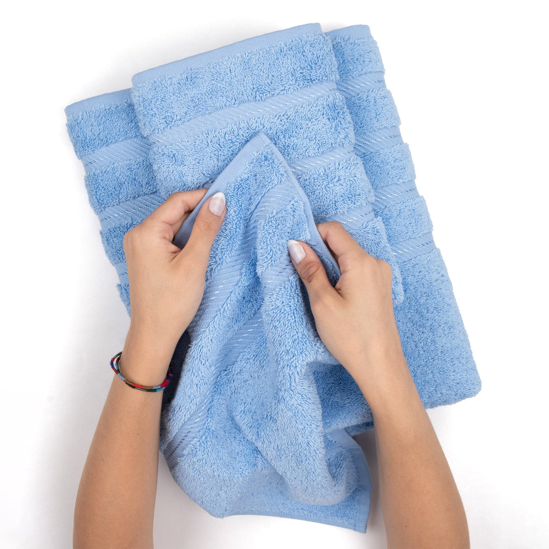 American Soft Linen 100%  Cotton Turkish Towels, 4 Pack Hand Towel Set, Super Soft, Absorbent, Quick Dry Premium Towels
