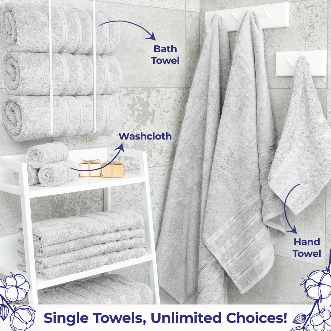 American Soft Linen Single Piece 100% Cotton Turkish Towels with 20 Different Colors, Create Your Set