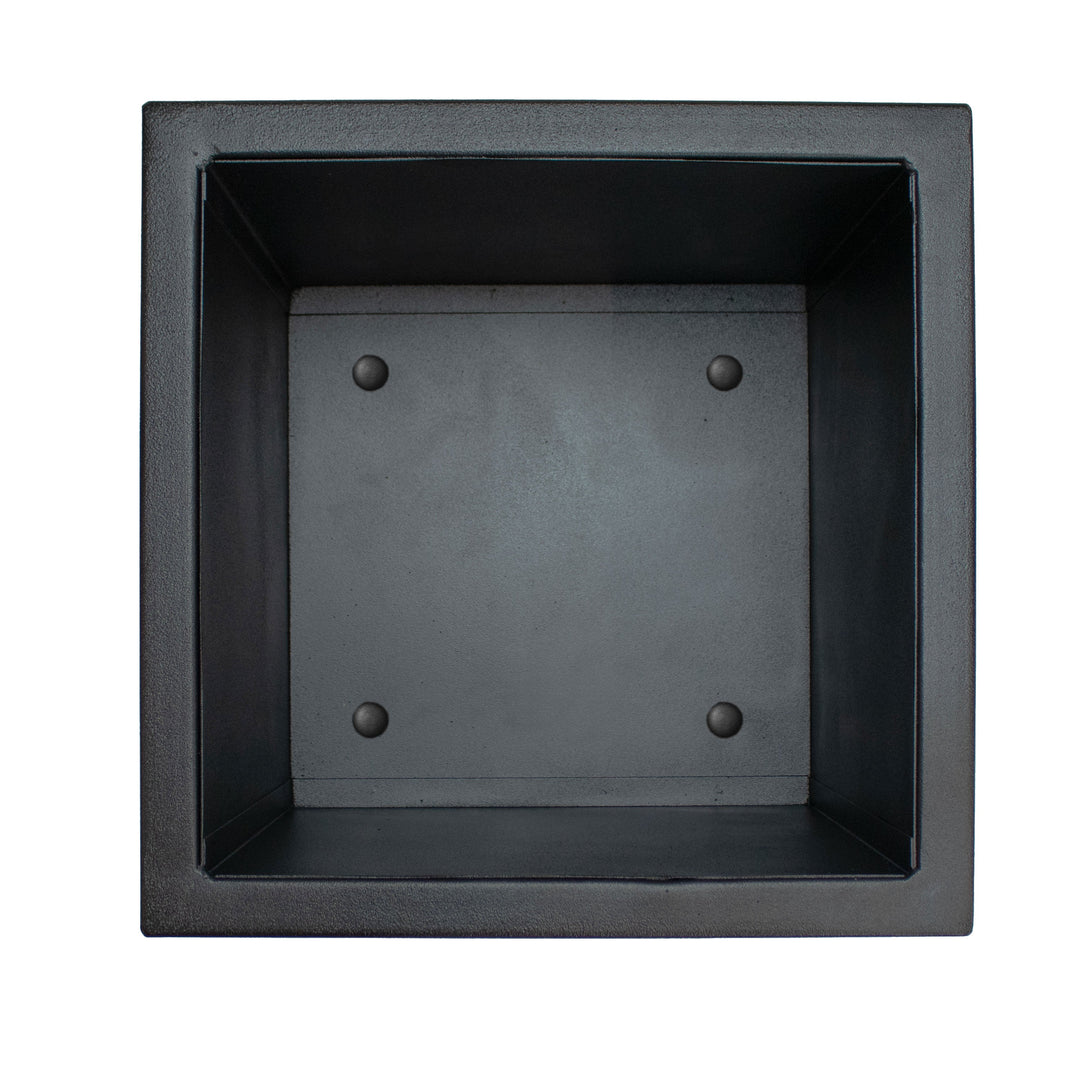 Modern Simplicity Metal Planter Boxes with Legs - 19.75" H and 27" H