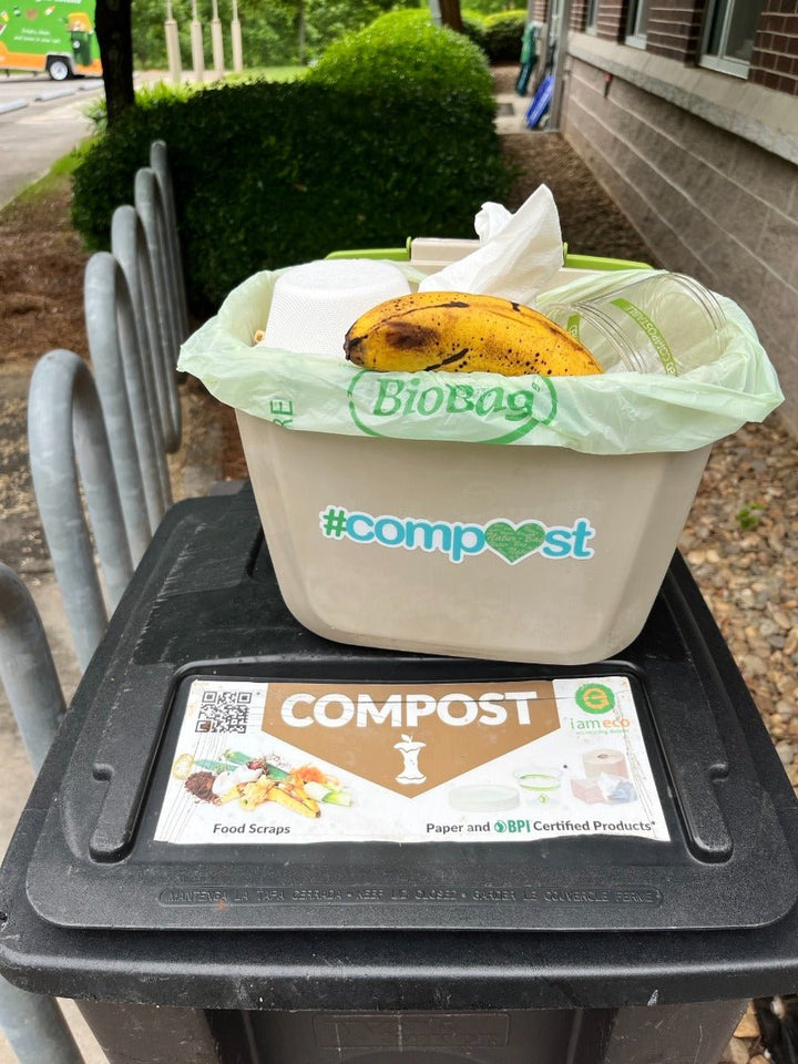 BioBag Compostable 3 Gallon Bag Liners - 16.9in x 17.7in, SKU 03G1718