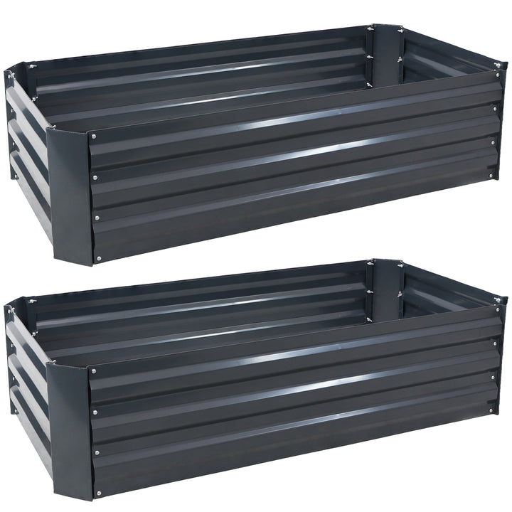 Galvanized Steel Raised Garden Bed - Rectangle - 48"