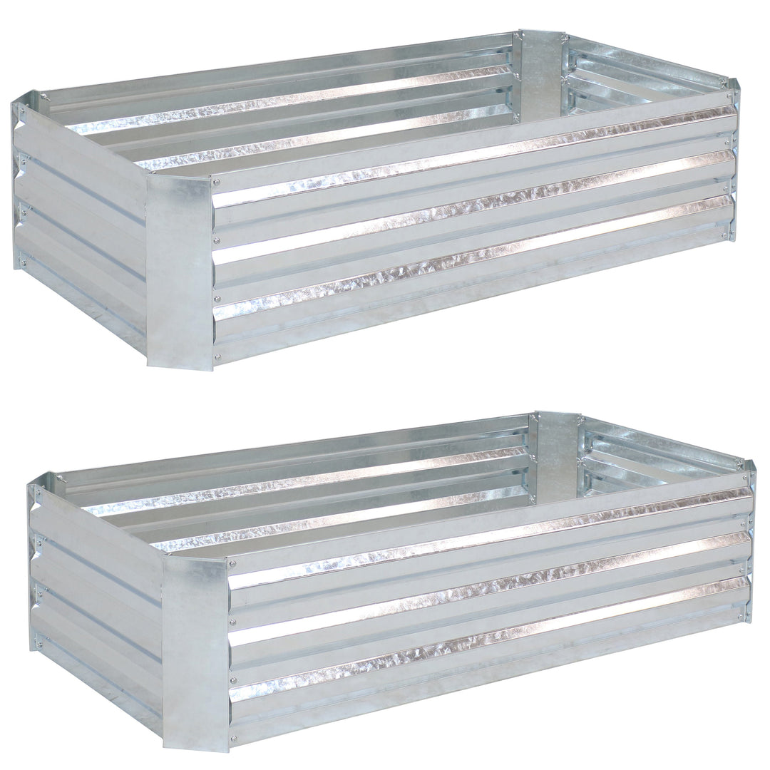 Galvanized Steel Raised Garden Bed - Rectangle - 48"