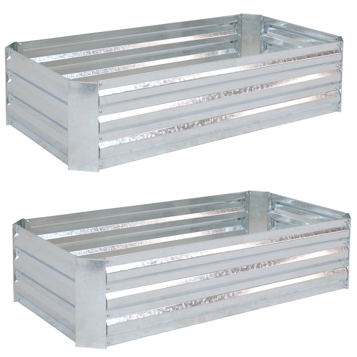 Galvanized Steel Raised Garden Bed - Rectangle - 48"