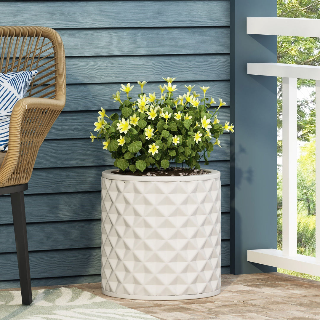 Antique White Ceramic Planter