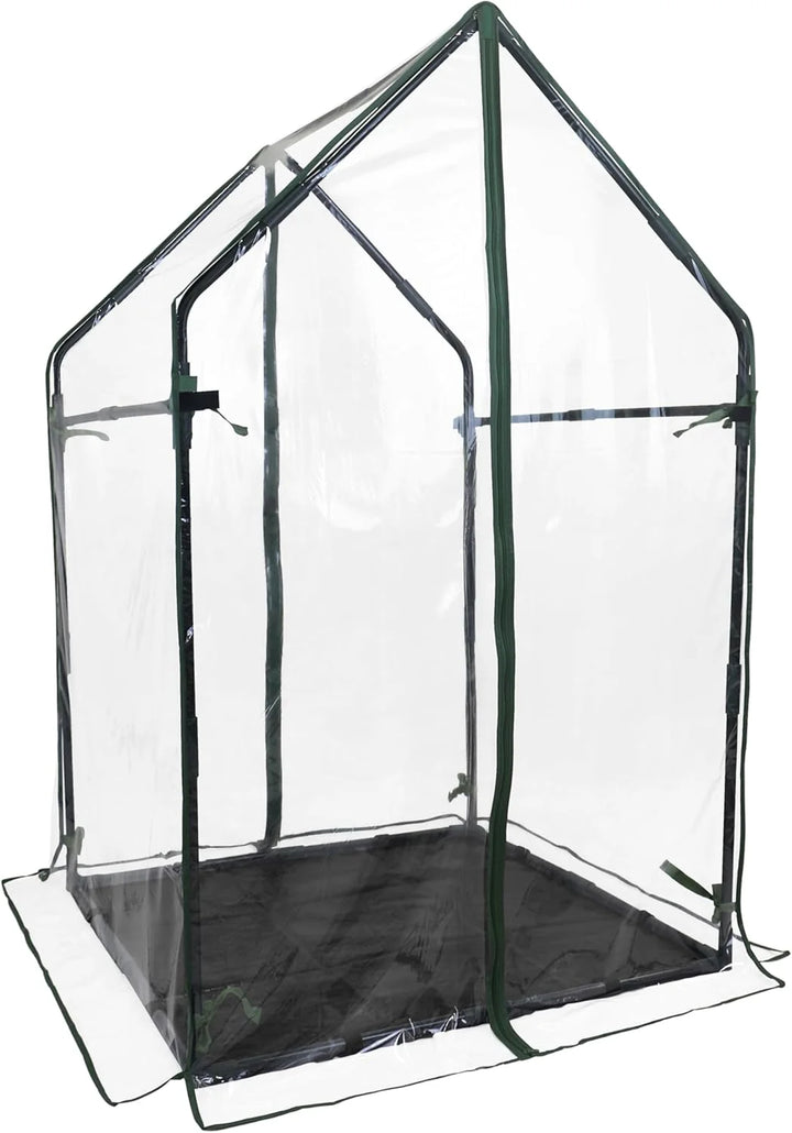 Cedar Raised Garden Bed with Greenhouse Cover