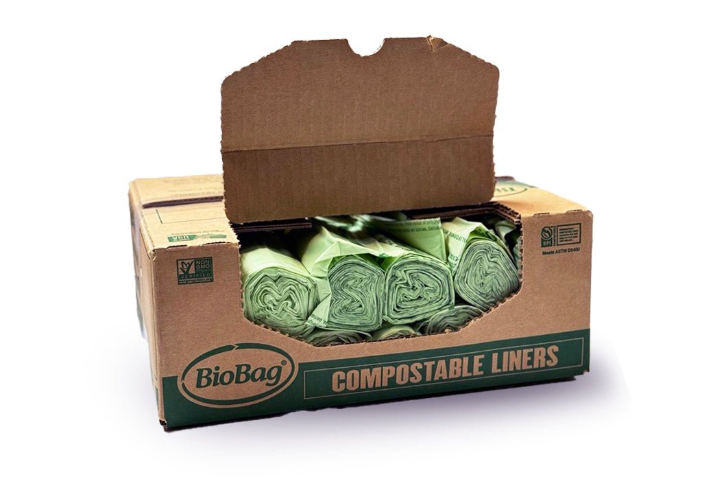 BioBag 55 Gallon Compostable Bags 38x58 Green (QTY 80), BPI Certified, SKU 55G3858