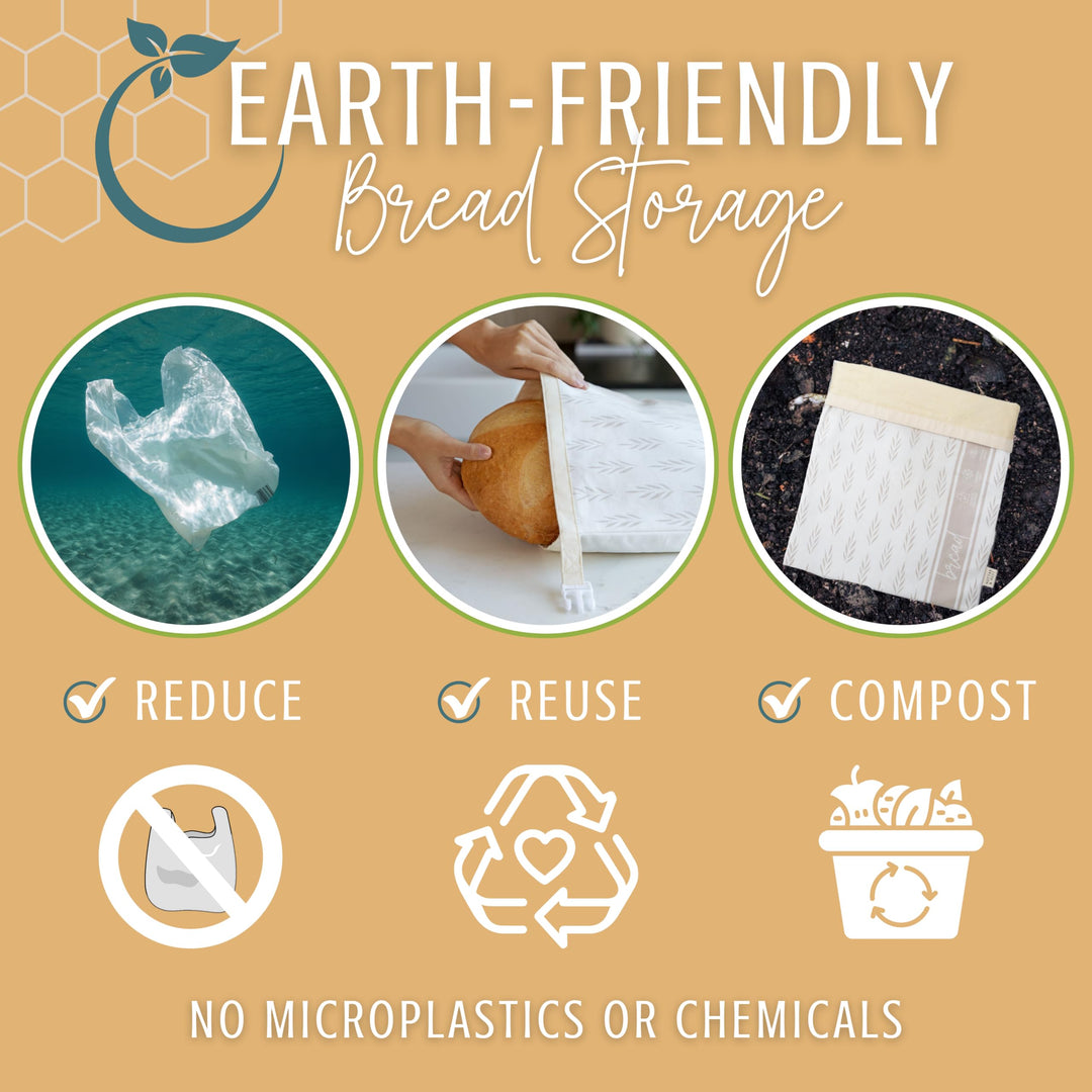 Reusable Beeswax Bread Bags for Homemade Bread &amp; Sourdough