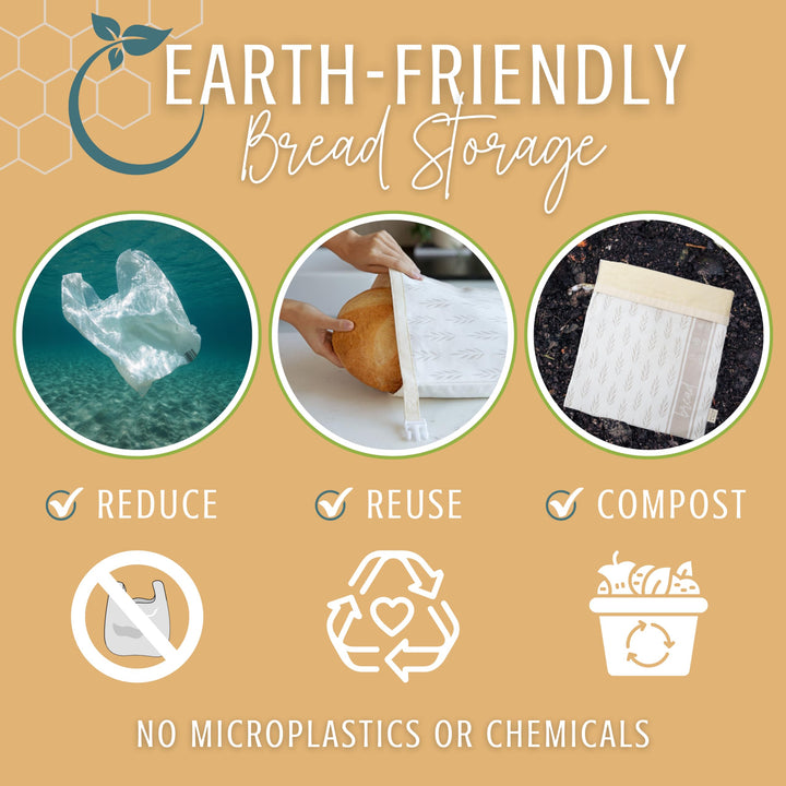 Reusable Beeswax Bread Bags for Homemade Bread &amp; Sourdough
