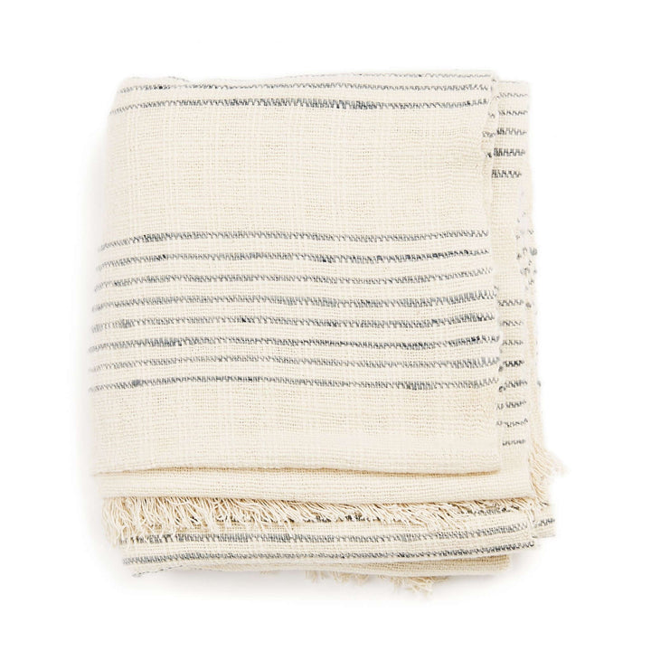 Stripes Pattern Soft Handwoven Merino Throw