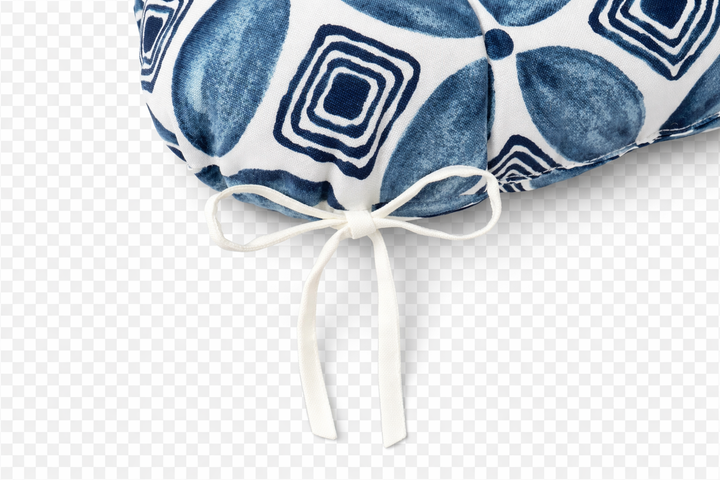 Outdoor Chair Cushions Set of 2 - Waterproof Tufted Seat Pads