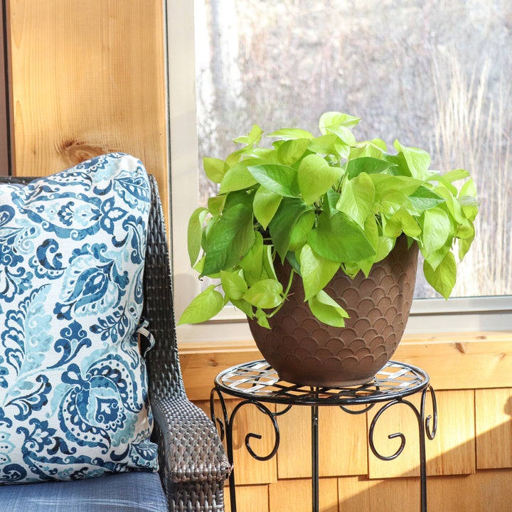 Dinah Metal Outdoor Plant Pots - 12.5"