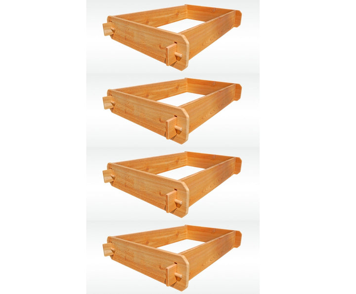 SET OF 2 Timberlane Gardens Easy Raised Garden Bed Kits Double. Deep. Select Cedar. Mortise &amp; Tenon. 2&