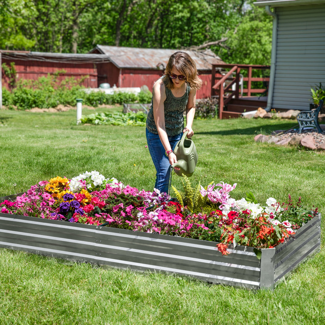 Galvanized Steel Rectangle Raised Garden Bed
