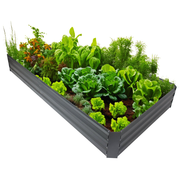 Galvanized Steel Rectangle Raised Garden Bed