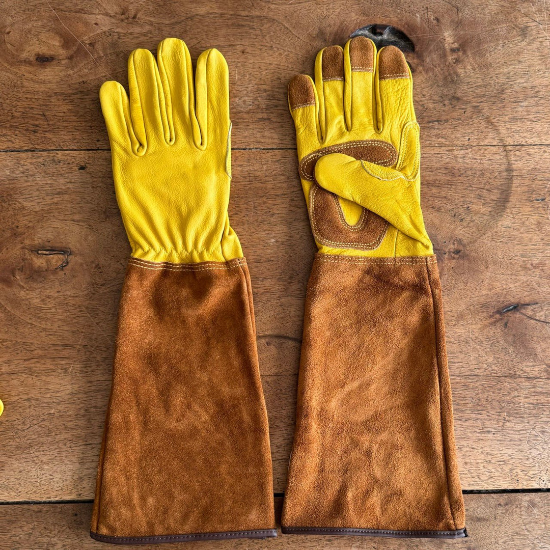 Rose Pruning Gloves – Long Soft Cowhide Garden Gloves