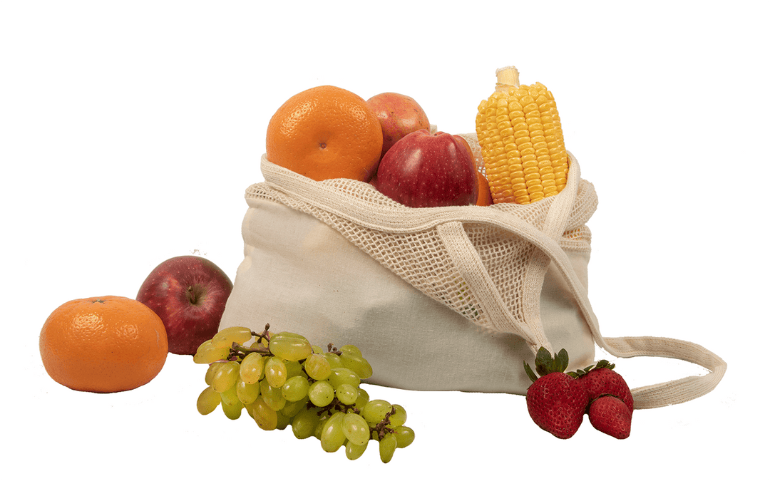 Mesh &amp; Fabric Tote Bag