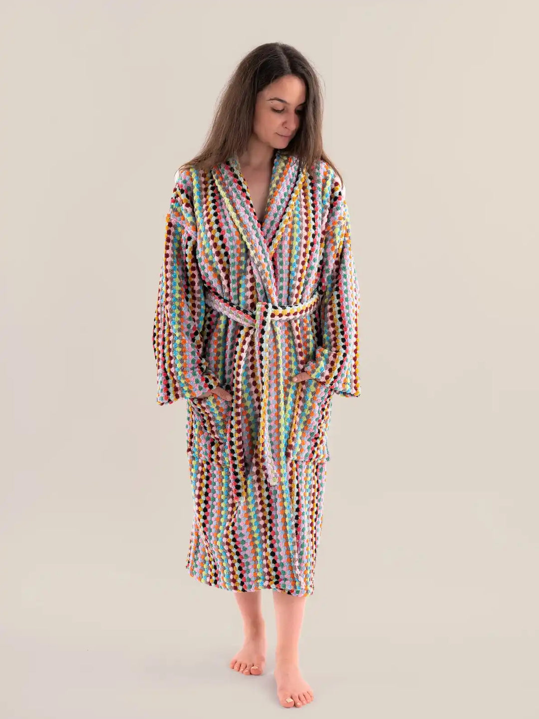 Pom Pom Bathrobe
