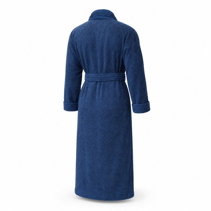 Turkish Cotton Terry Cloth Pleated Bathrobe