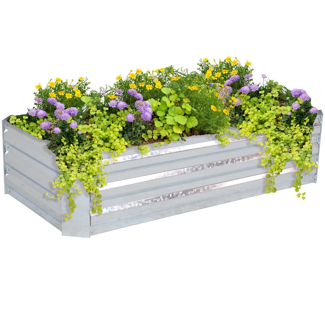 Galvanized Steel Raised Garden Bed - Rectangle - 48"