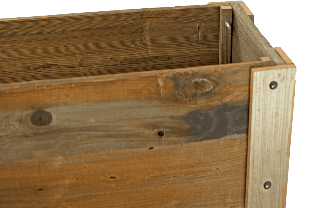 Raised /Elevated Redwood Bed Planter Box on Casters - Made in the U.S.A