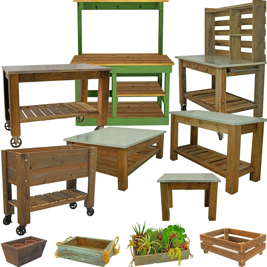 Redwood Gardening Furniture Set - Made in the U.S.A