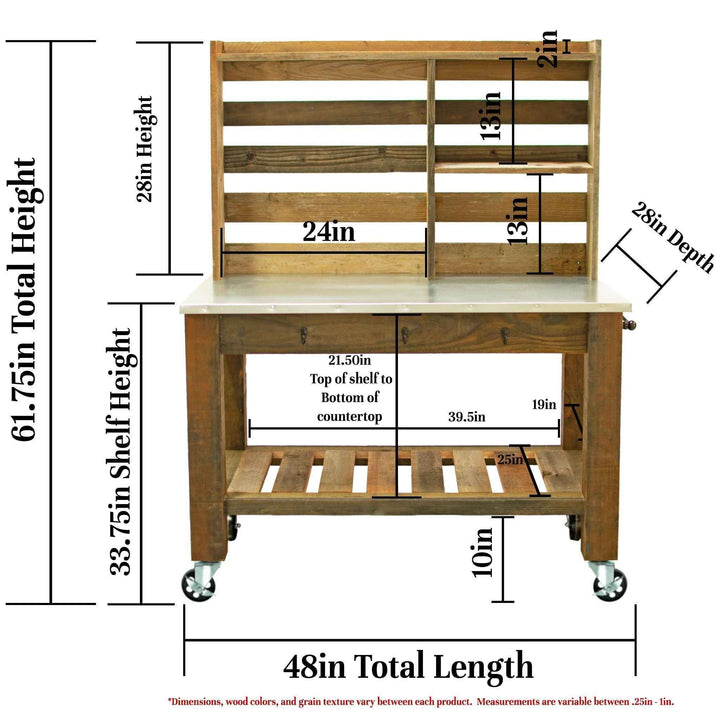 Redwood Potting Table - Made in the U.S.A