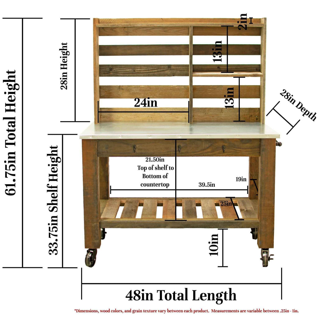 Redwood Potting Table - Made in the U.S.A