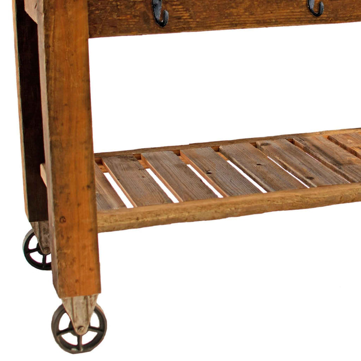 Redwood Potting Table Rolling Cart - Multiple Choice Available - Made in the U.S.A