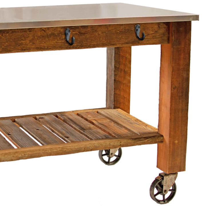 Redwood Potting Table Rolling Cart - Multiple Choice Available - Made in the U.S.A