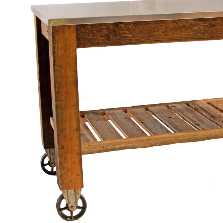 Redwood Potting Table Rolling Cart - Multiple Choice Available - Made in the U.S.A