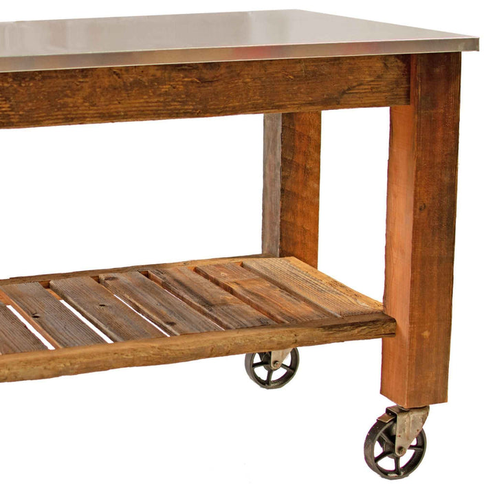 Redwood Potting Table Rolling Cart - Multiple Choice Available - Made in the U.S.A