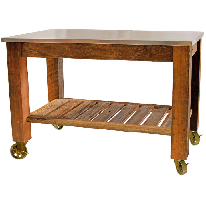Redwood Potting Table Rolling Cart - Multiple Choice Available - Made in the U.S.A