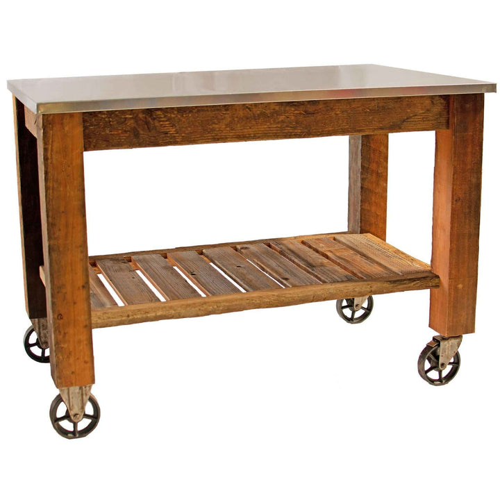 Redwood Potting Table Rolling Cart - Multiple Choice Available - Made in the U.S.A
