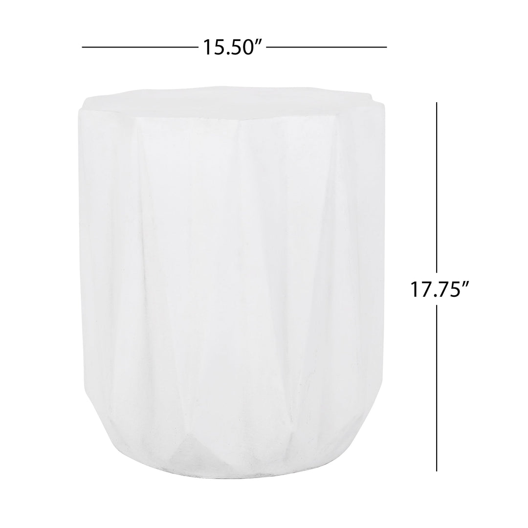Outdoor Lightweight Concrete Side Table