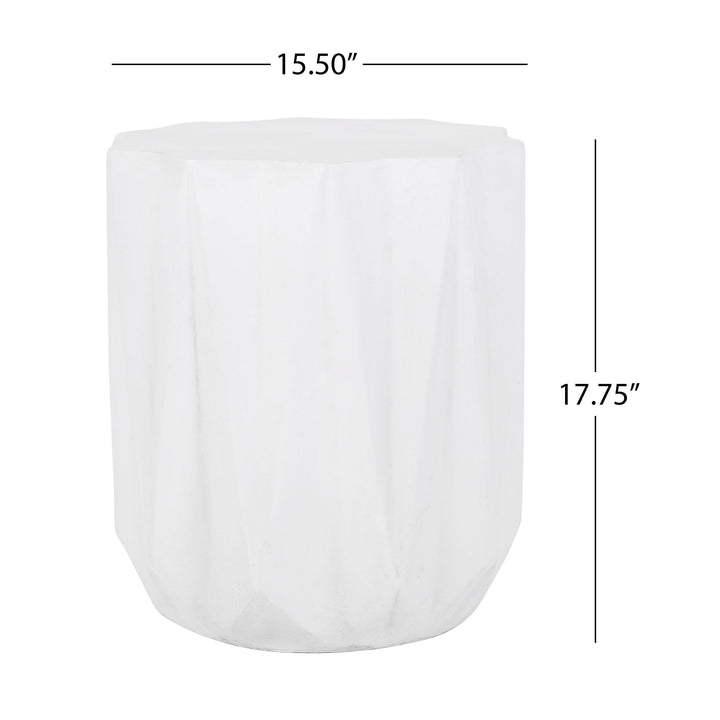 Outdoor Lightweight Concrete Side Table