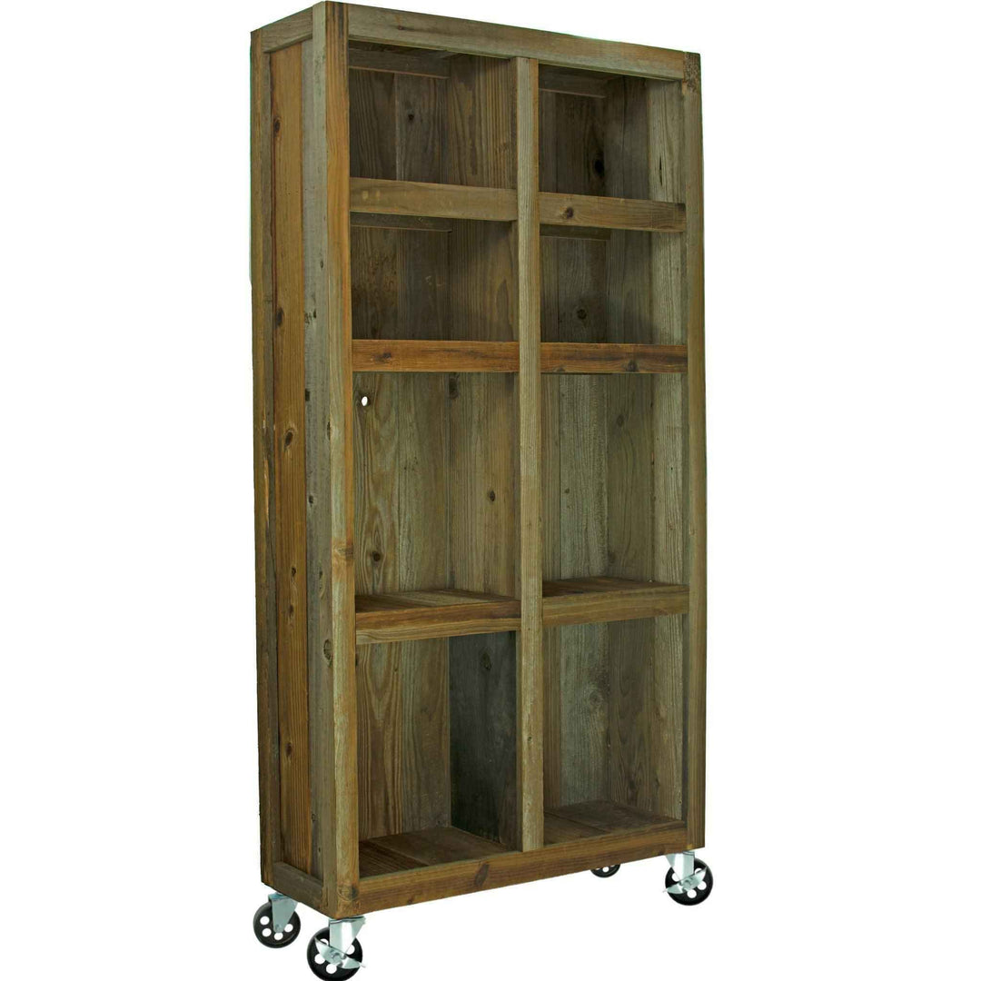 Rolling Redwood Storage Cabinet - Made in the U.S.A